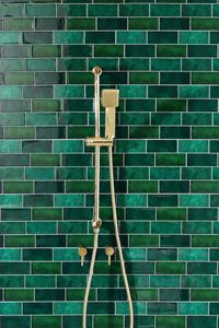 Green Peel and Stick 3D Wall Tiles 5 Pack - Image 1 of 3