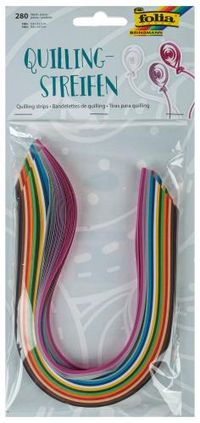 Strisce Quilling 120 g/mq, colori assortiti, in 2 diverse larghezze, 140 strisce ca. 345 x 4 mm, 140 strisce ca. 345 x 8 mm, set da 280 Ricerche