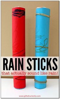 DIY rain stick craft | craft for kids | How to make a rain stick that actually works!  || Gift of Curiosity