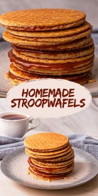 Make homemade stroopwafels from scratch with our easy recipe! made with simple ingredients like butter, sugar, and caramel syrup. With layers of rich ultra-thin cookies filled with gooey caramel syrup. These Dutch treats are a perfectly delicious gift for yourself and your loved ones and a must-try for any dessert lover! Join us in this culinary adventure, and we promise you’ll be making these sweet treats over and over again!