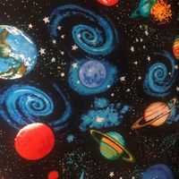 Universe Planets Fabric,100% Cotton Fabric,Apparel Quilting Fabric By 1/2 Yard,19x57 inch,Patchwork Black Fabric,Galaxy Space Stars---*This listing is for HALF YARD Only*---♣ Size :Approx 19 inch x 57 inch (50 x 145 cm) ,if order 2 more pieces,will continue cutting in one piece,means cut in a continuous length.♣ Material:100% cotton;soft,light weight and strong.♣ Usage:This fabric is suitable for bag, wallet, purse, clothes, quilts, table cloth,bedding and many other sewing crafts.♣ Feature:Eco-