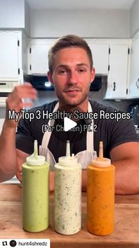 Sami Small | Quick Solutions for Simplifying Your Life on Instagram: "I am a firm believer that sauces and dressings are the key factor. I’m bringing true flavor to any meal, sandwich or pastas. Check out @hunt4shredz for even more delicious sauces, and cooking ideas. As well as his new cookbook. #Repost @hunt4shredz  ✅ Elevate your chicken with these flavorful and healthy sauce recipes ⬇️  🥑 Creamy Avocado Lime Sauce:  -1 ripe avocado -1/4 cup Greek yogurt -1 tablespoon lime juice -1 garlic clove, minced -Salt and pepper to taste -Water to adjust consistency  🌿 Zesty Cilantro Yogurt Sauce:  -1/2 cup Greek yogurt -1/4 cup fresh cilantro, chopped -1 tablespoon lime juice -1 teaspoon cumin -1 garlic clove, minced -Salt and pepper to taste  🌶️ Smoky Chipotle Lime :  -1/4 cup light mayonnai