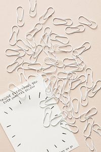 Poppin White Paper Clip Set