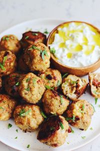 Mediterranean Chicken Meatballs