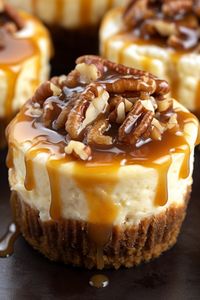 Mini Pecan Pie Cheesecakes