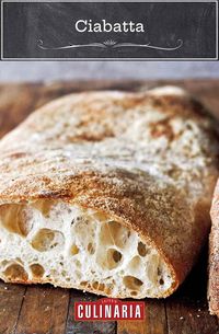 This authentic Italian ciabatta is a rustic bread with a light airy center and a slightly crispy, chewy, crust. #breadrecipes #ciabatta #italian #bread