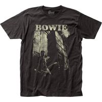 David Bowie Guitar fitted jersey tee Easy 30 day return policy