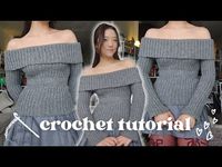 beginner friendly off shoulder crochet tutorial - YouTube