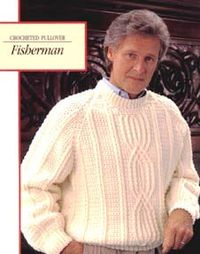 Fisherman's Crocheted Pullover | Craft Yarn Council (free crochet pattern)