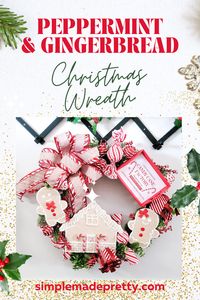 Dollar tree wreath diy, Dollar tree wreath diy christmas, christmas wreath ideas, christmas wreath ideas front doors,christmas wreath ideas elegant, christmas wreath ideas diy, christmas wreath ideas 2021, gingerbread theme wreath, gingerbread theme christmas decor, christmas decorations, dollar store christmas decorations, dollar store christmas decorations DIY, dollar store christmas decorations house