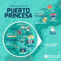 Plan your trip with this things to do in Puerto Princesa, Palawan map by Guide to the Philippines!