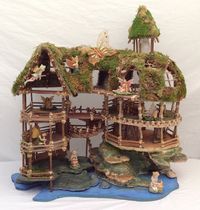 Gazebo Fairy House Kit 8 by 8 by 12 inches by Fairyhousemagic