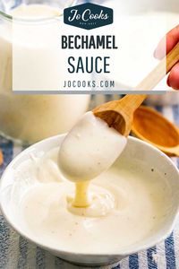 Creamy Bechamel Sauce made easy with just a handful of kitchen staple ingredients. You can whip this staple sauce up in a mere 10 minutes! #bechamelsauce #french #recipes