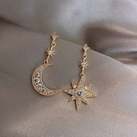 Celestial Crystal Star Moon Earrings – Pineal Vision Jewelry