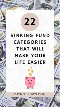 These 22 sinking fund categories can help you effortlessly save for big purchases, spend guilt-free, prepare for yearly expenses, and be able to afford just about anything in the long-run!