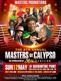 Eric Donaldson - 2024, May 12 - Master of Calypso - Quarantine Point, The Lime, Grenada