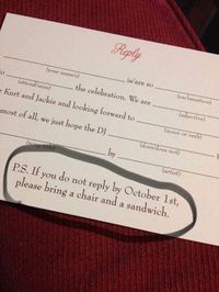 Wedding RSVP frustration - Album on Imgur