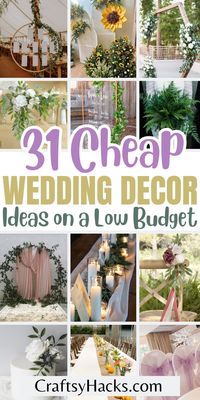 Explore affordable wedding decor ideas perfect for budget weddings. From charming DIY touches to elegant accents, find inspiration for your special day with our collection of cheap wedding decorations.