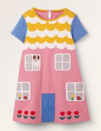 House Appliqué Dress