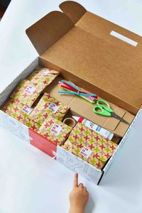 Receive a new craft box each month with all the materials you need to complete your project. Surprise, delight, and inspire your children to explore their imagination through a new theme and crafting activity each month.