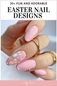 31 ADORABLE AND FUN EASTER NAIL IDEAS | This post has 31 Adorable and Fun Easter Nail Ideas! From Bunnies to eggs, you’ll find the perfect nail inspo for your next holiday manicure!