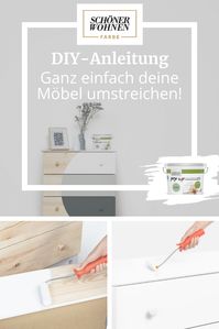 Möbel-Upcycling mit dieser einfachen DIY-Anleitung: Streiche deine Möbel mit den pep up Renovierfarben von Schöner Wohnen und verpasse ihnen einen frischen neuen Look! #Werbung #SoLebIch #SchönerWohnen #Farbe #Upcycling #DIY #Anleitung #Möbel #Streichen