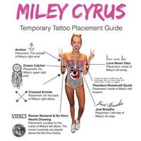 Miley Cyrus Full Size Tattoos Temporary Flash Tattoos Great 4 Parties – FashionTats.com