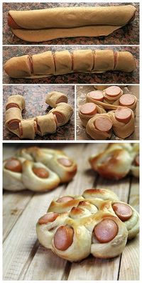 DIY Twisted Hotdog Bun Tutorial 3