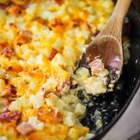 Cheesy Ham and Potato Casserole