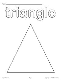 Free Printable Triangle Coloring Page