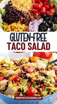 A fun and crunchy twist on a classic, loaded with seasoned beef, fresh veggies, zesty cheese, and crispy Doritos. Perfect for parties, potlucks, or an easy dinner everyone will love. Quick, customizable, and totally irresistible!  This Dorito Taco Salad is easy to make gluten-free too!