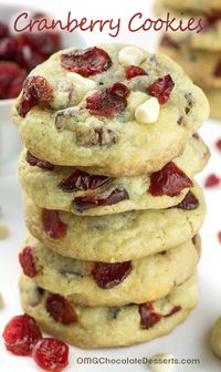 White Chocolate Cranberry Cookies