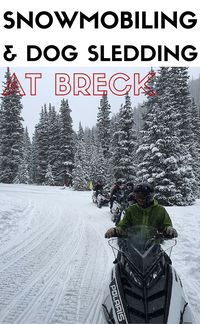 What to do off the slopes: Dog sledding and snowmobiling option at Breckenridge Colorado.