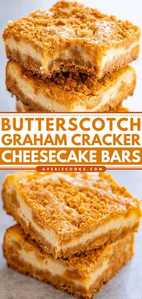 Butterscotch Cheesecake Bars Recipe (So EASY!) - Averie Cooks