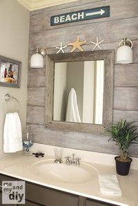 BATHROOM Beachy bathroom transformation  (for my beach house - one day!)