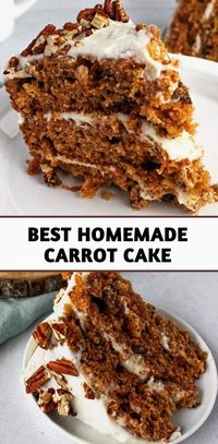 HOW TO MAKE BEST HOMEMADE CARROT CAKE