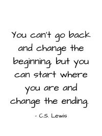 "\"You can't go back and change the beginning, but you can start where you are  and change the ending.\" C.S. Lewis WHAT IS THIS? Printable wall art. All you have to do is download, print and display as you want! You can print the art on paper, canvas, tote bag - you name it! It's just like printing a photo from your phone or camera. Read more about digital downloads here: https://www.etsy.com/help/article/3949 HOW TO PRINT? You may print this file from your home printer, a local or online photo