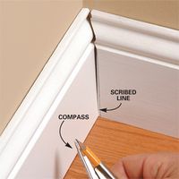 DIY:  Excellent instructions, pictures & videos that explain how to make perfect  mitered corner cuts for  baseboards, doors, windows.