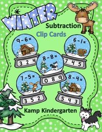 This snow globe themed math resource provides fun and inviting winter clip card activities for your little learners to practice subtraction facts to 10. These activities are great for morning tubs, early finishers, math centers, informal assessment, and take home practice.