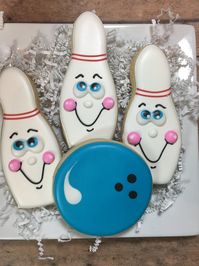 Bowling Cookies | Etsy