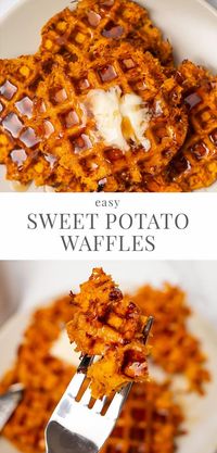 Indulge in a breakfast treat that's both tasty and gluten-free with these simple sweet potato waffles. Perfectly crispy on the outside and fluffy on the inside, these waffles are a delightful way to start your day. Made with wholesome ingredients, they're easy to whip up and sure to satisfy your morning cravings. Whether you're gluten-sensitive or just looking for a delicious twist on a classic, these waffles are a must-try. Pair them with your favorite toppings for a breakfast that's as nutritious as it is delicious.