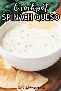 Crockpot Spinach Queso