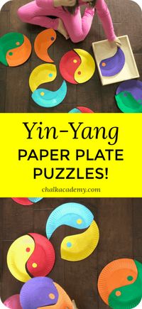 Yin-Yang Paper Plate Puzzle - A Fun Chinese Activity for Kids!