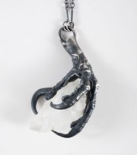 BLOODMILK  Crow Claw with Quartz Neckla