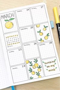 Looking for a new and fresh bullet journal theme for the spring and summer months?! Check out these adorable lemon / lemonade themed cover pages, weekly spreads, monthly logs and more for inspiration! #bulletjournaltheme #bujo #bujoinspiration #bujospread