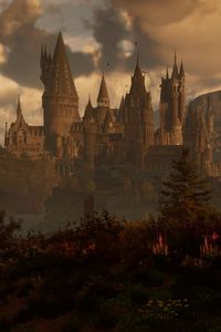 #visuals #aesthetics #fall #castle #hogwarts #autumn