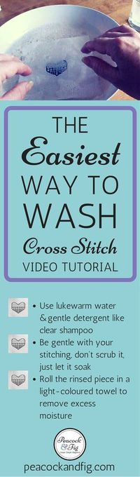 Washing cross stitch and embroidery is very important to do at the end of a…