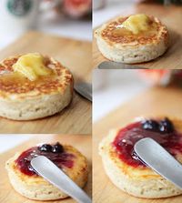 Crumpets with Honey butter: Say "Good morning!" with English style bread