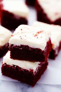 Red Velvet Brownies with Cream Cheese Frosting | The Recipe Critic