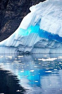 Glacier Run, West Greenland - love the ribbon of summers melted lakes/frozen again ice down the middle. Very cool!